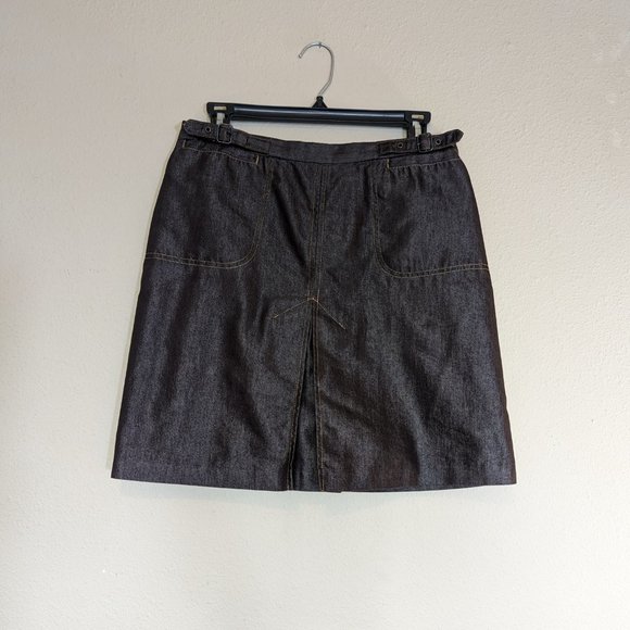 y2k Vintage Shimmer Mini Skirt Brown size 8 - Picture 10 of 12
